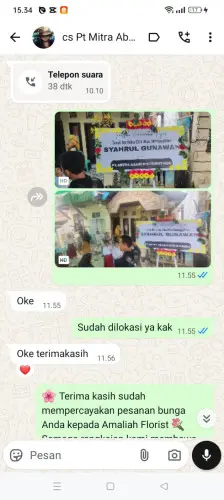 Testimonial Papan Bunga pelabuhan belawan