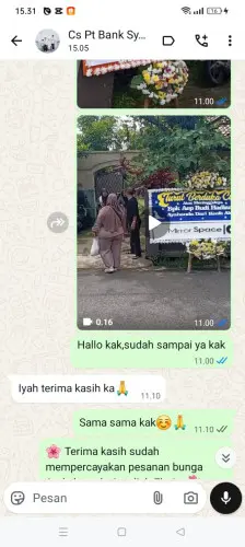 Testimonial Papan Bunga pelabuhan belawan